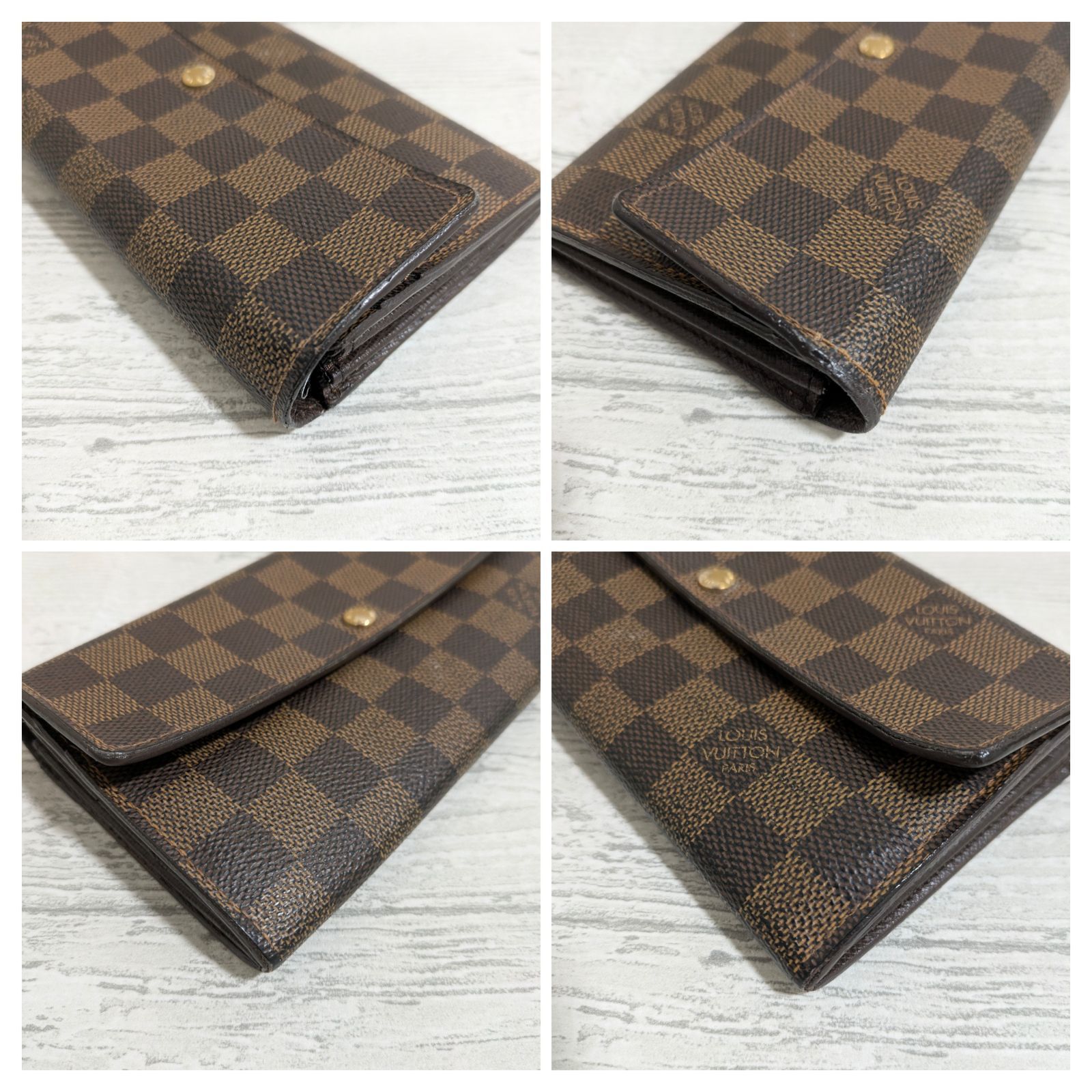 ルイヴィトン LOUIS VUITTON ダミエ ポルトフォイユ・サラ 長財布 注文