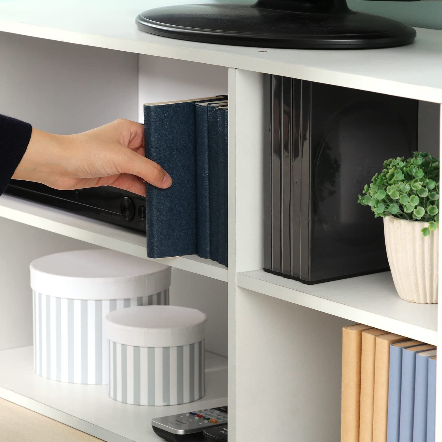 幅89×奥行29.5×高さ42cm ホワイト テレビ台 32型対応 木目調 TVラック