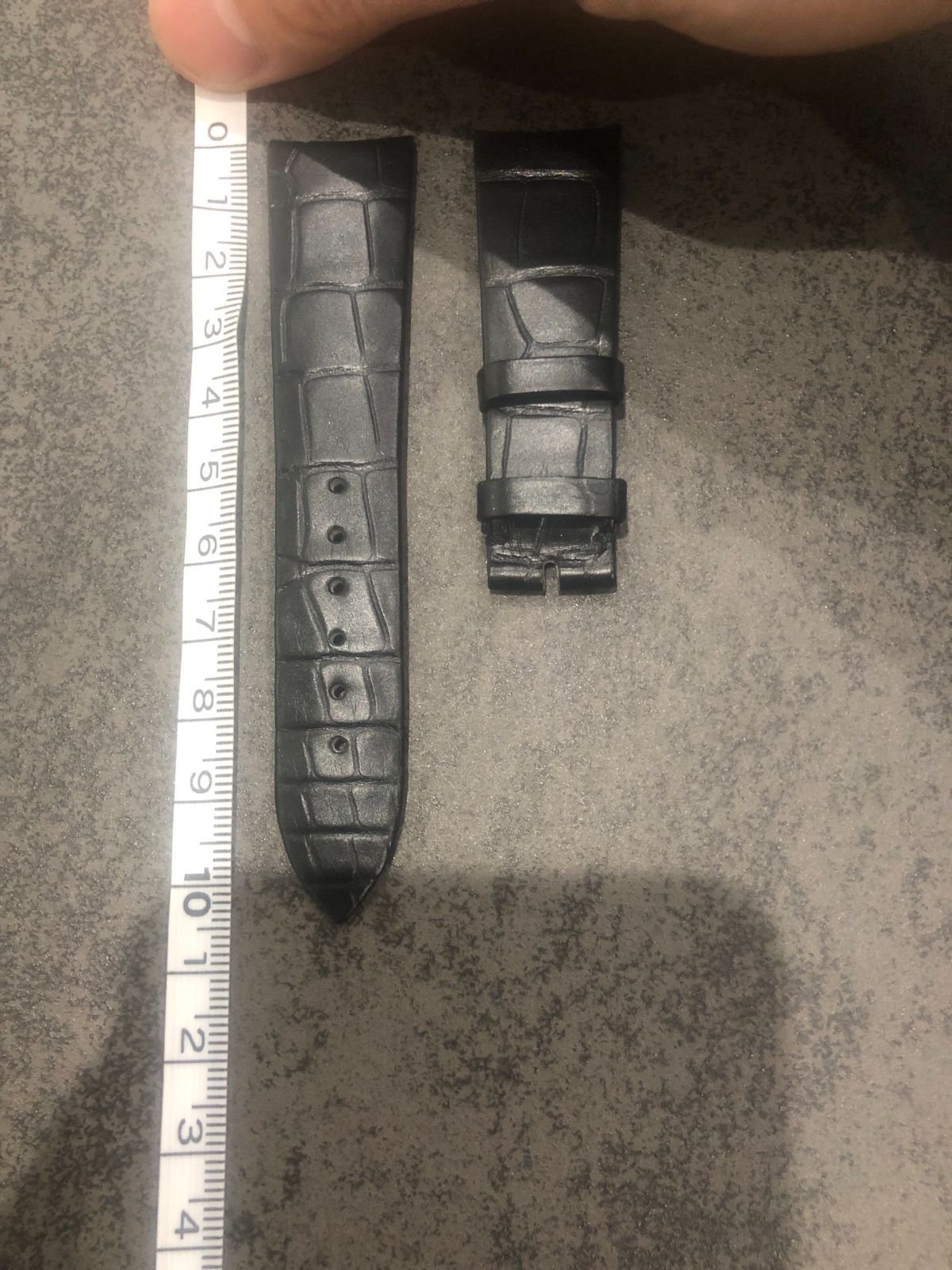 オーデマピゲミレネリーレディース用 黒革時計ベルト