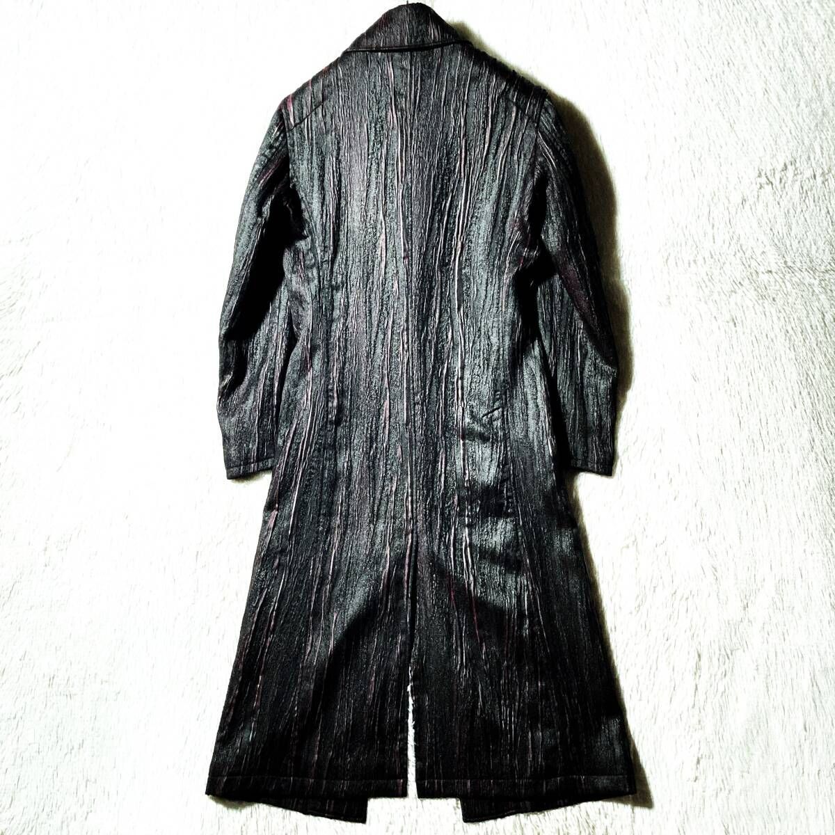 トルネードマート　ランダムストライプジャガードチンツロングコート TORNADO MART☆完売 定価68200円☆ランダム ストライプ ジャガード