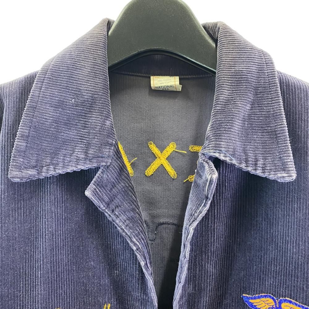 中古】90s FFA ファーマーズジャケット TEXAS サイズ46 ネイビー ヤケ