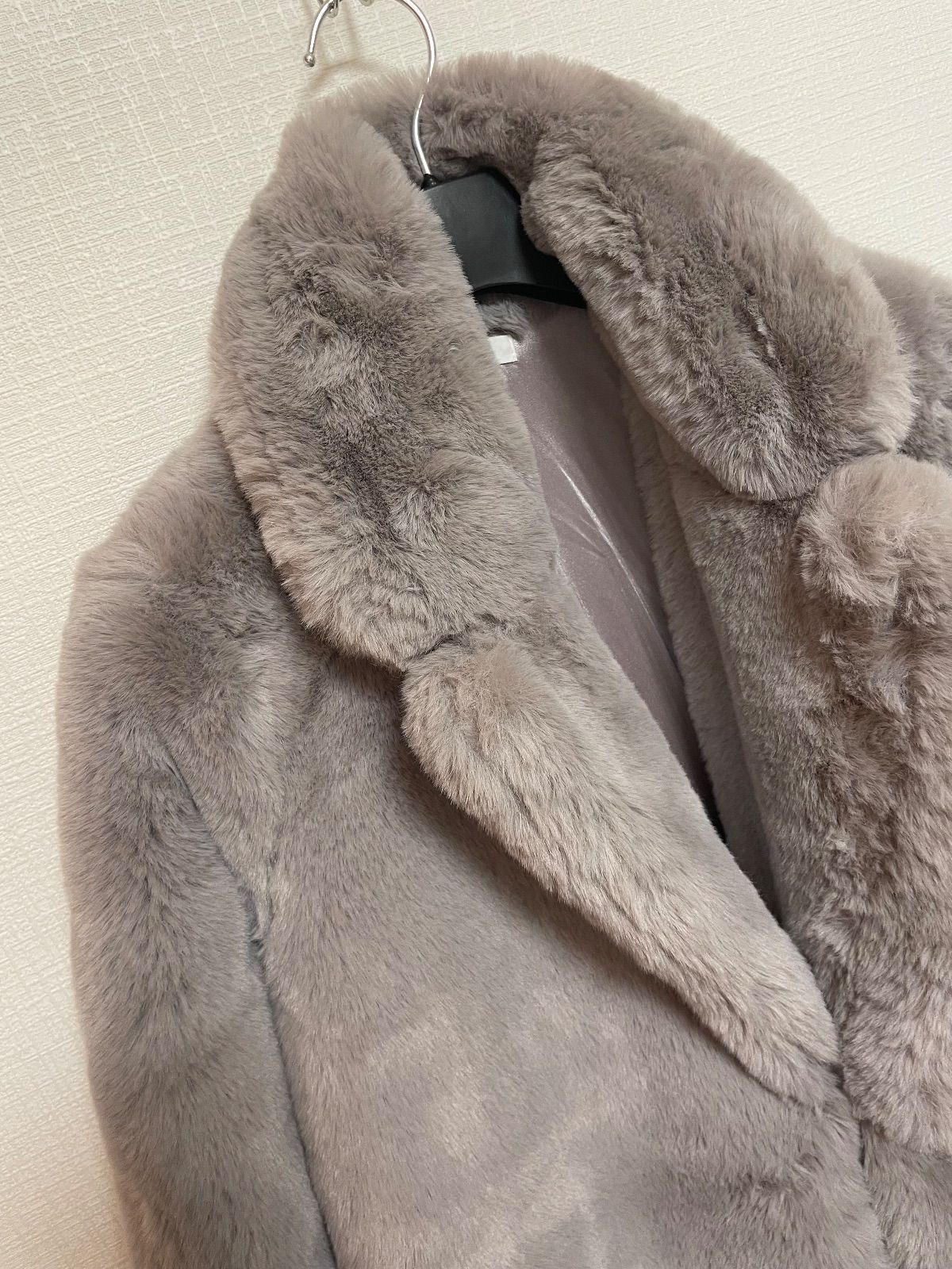 duna ロングファーコート 美品/DUNA/ロングファーコート/GRAY/free - メルカリ