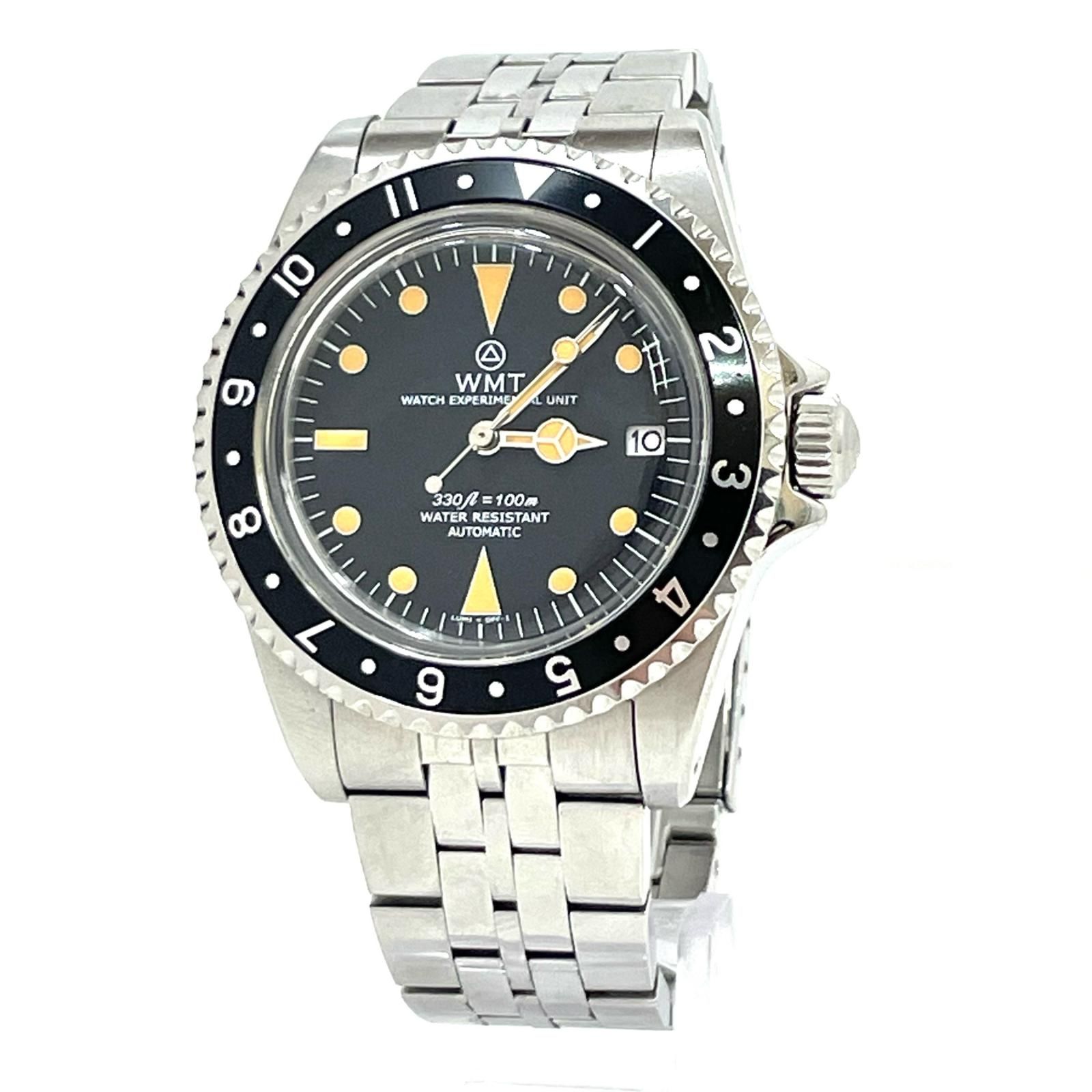 腕時計 ブラック 箱 説 316 L ROYAL MARINE WMT フェイスキズ 131