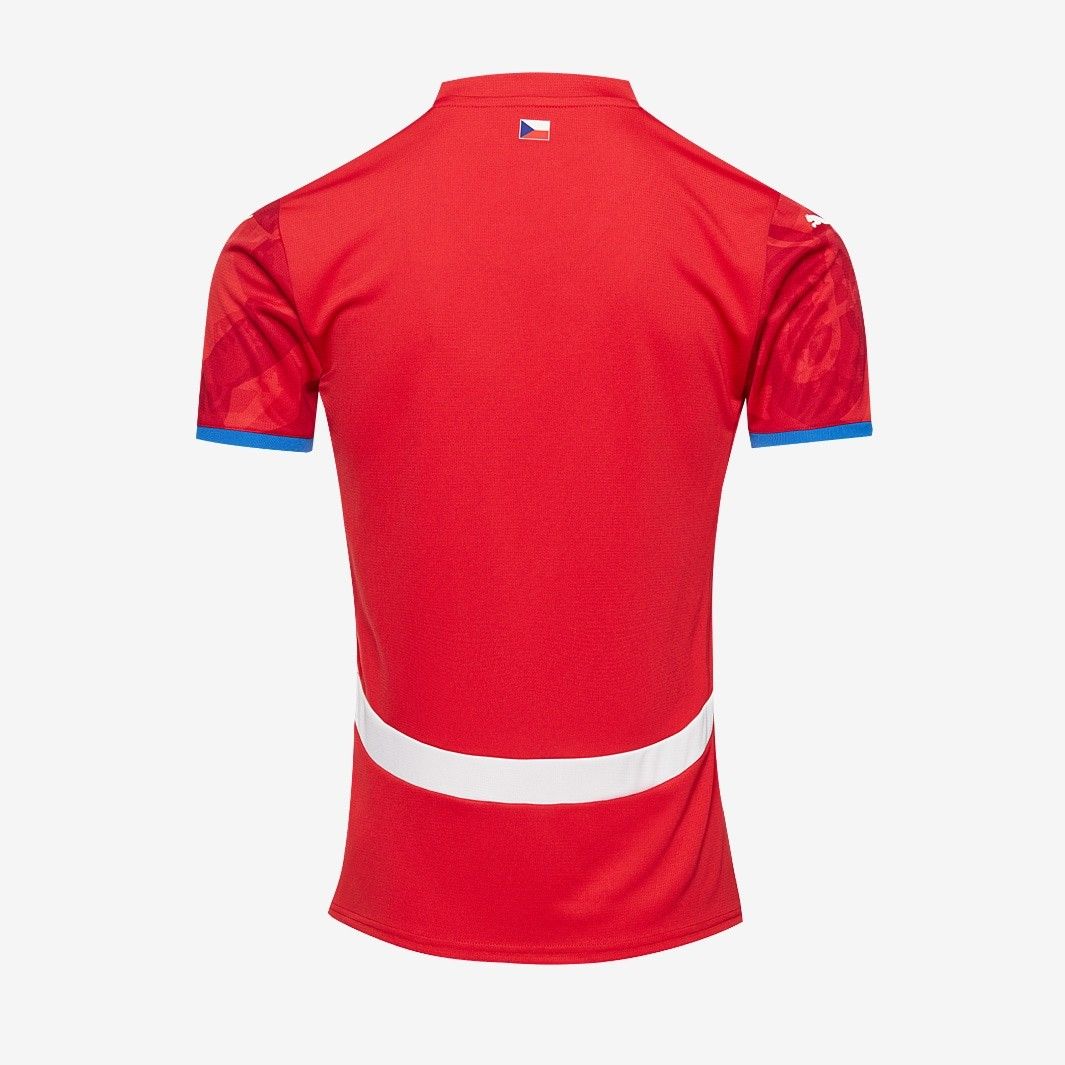 Puma チェコ共和国代表 2025 ホーム 半袖 ユニフォーム 赤 白