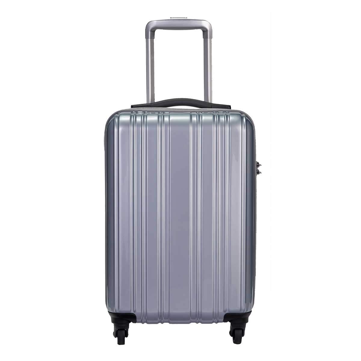 在庫 スーツケース 超軽量 1.9 kg 機内持込 静音 1?3泊 32 L Sサイズ シルバー SiiiN＋Light シーンプラスライト