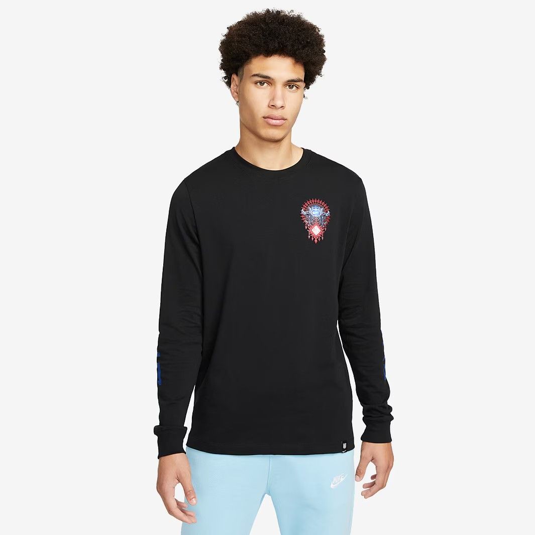 匿名配送 Nike イングランド代表 2025 長袖 ム Tシャツ 黒