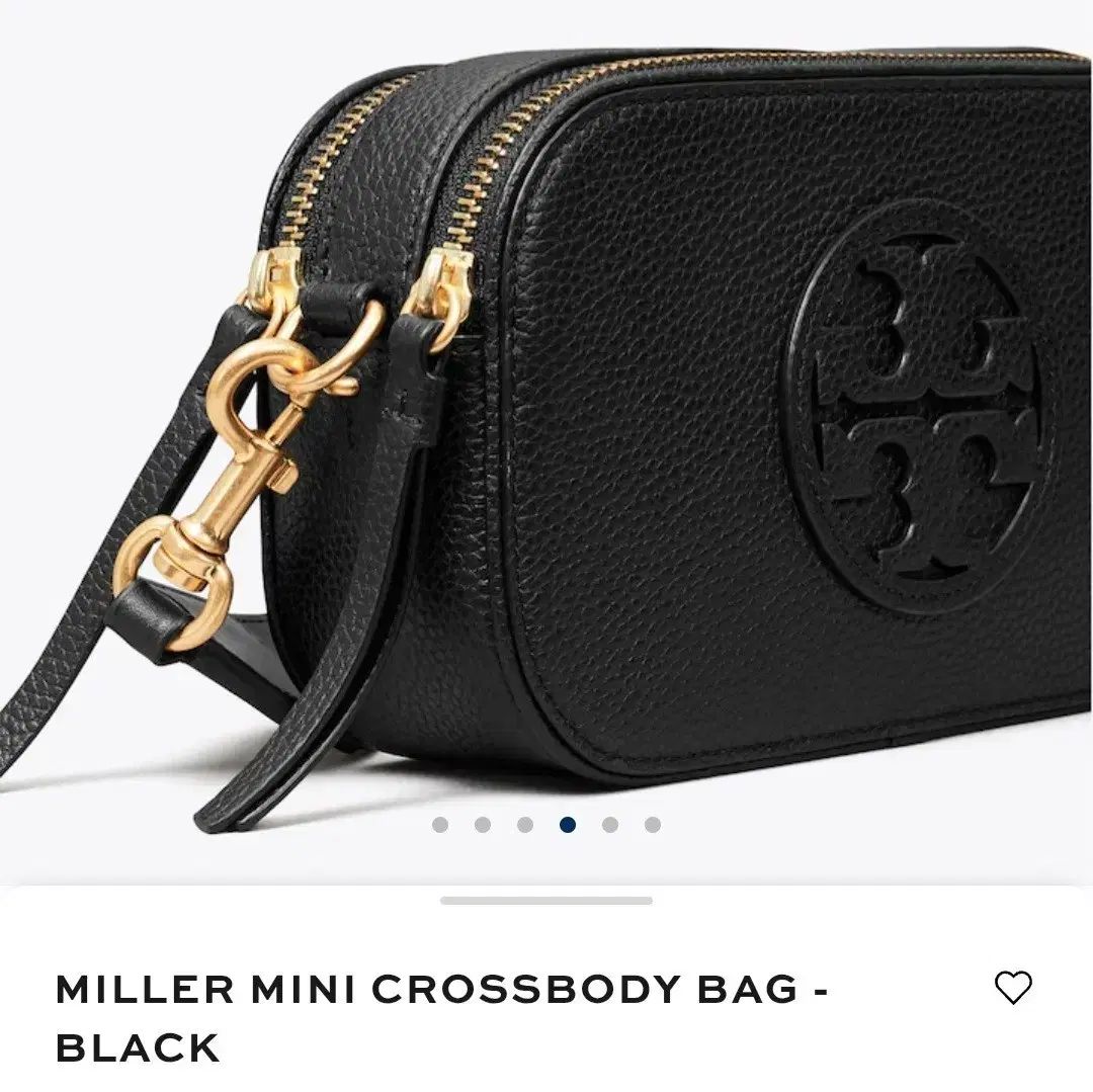 トリーバーチ ミラー ミニ クロスボディーバッグ ブラック