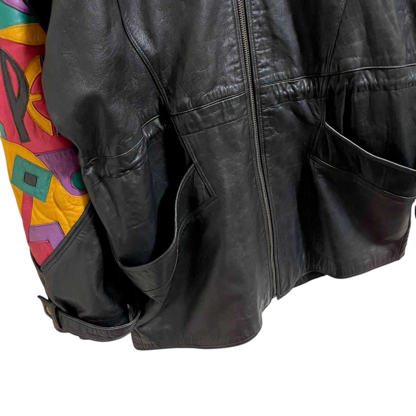 PELLE PELLE ペレペレ marc buchanan レザー ジップ パーカー - メルカリ