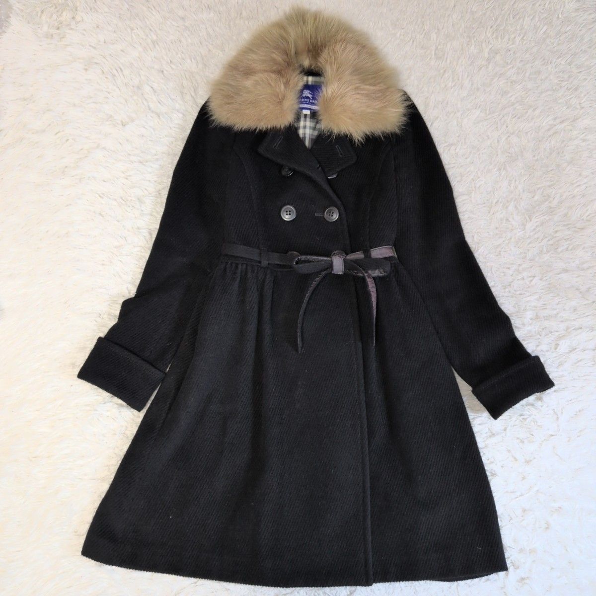 人気✨バーバリーブルーレーベル BURBERRY BLUE LABEL アンゴラ混