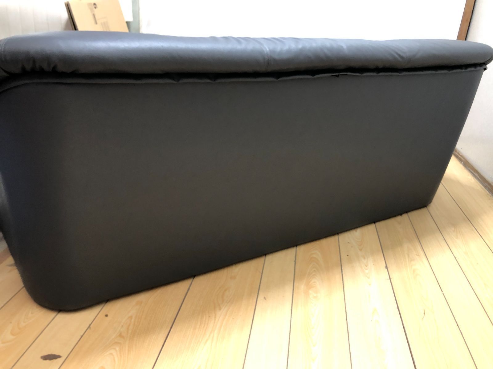  2 3人掛けソファー グレー 合成皮革 75032 1 010 ファブリックチェック 2人掛け 3人掛けソファ ソファ ソファベッド