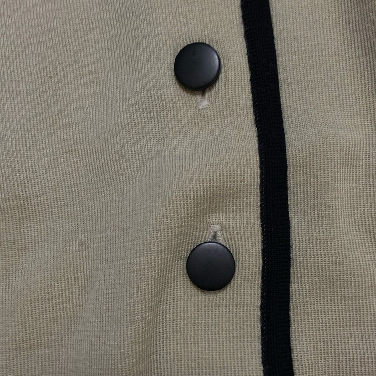 ダークグリーン×黒 ニット