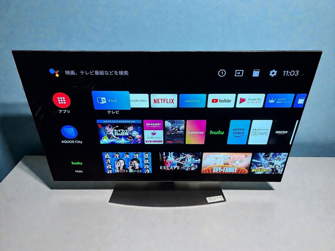 SHARP シャープ 48 V型 有機EL テレビ AQUOS OLED 4 T C CQ 1 K