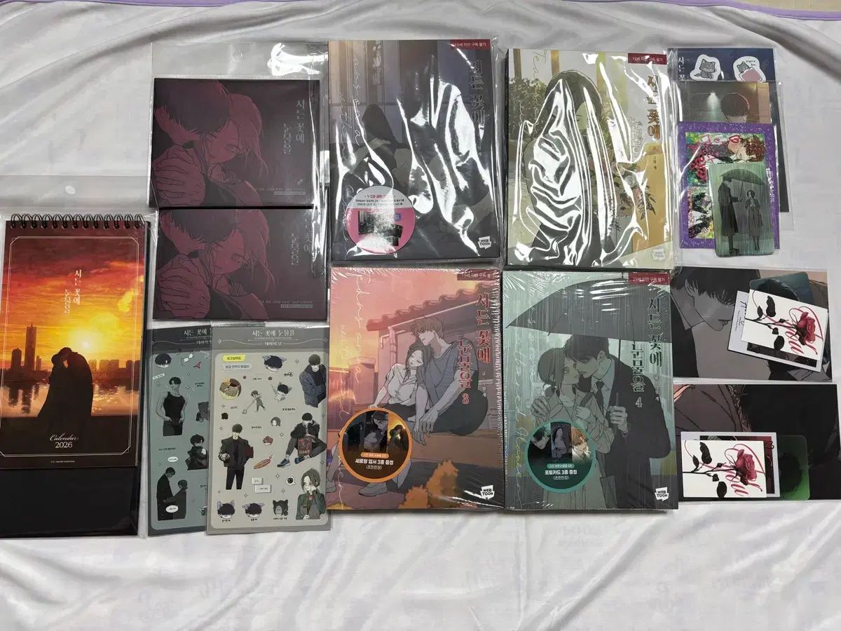 枯れた 花に 涙 ウェブトゥーン グッズ セット ほとんど