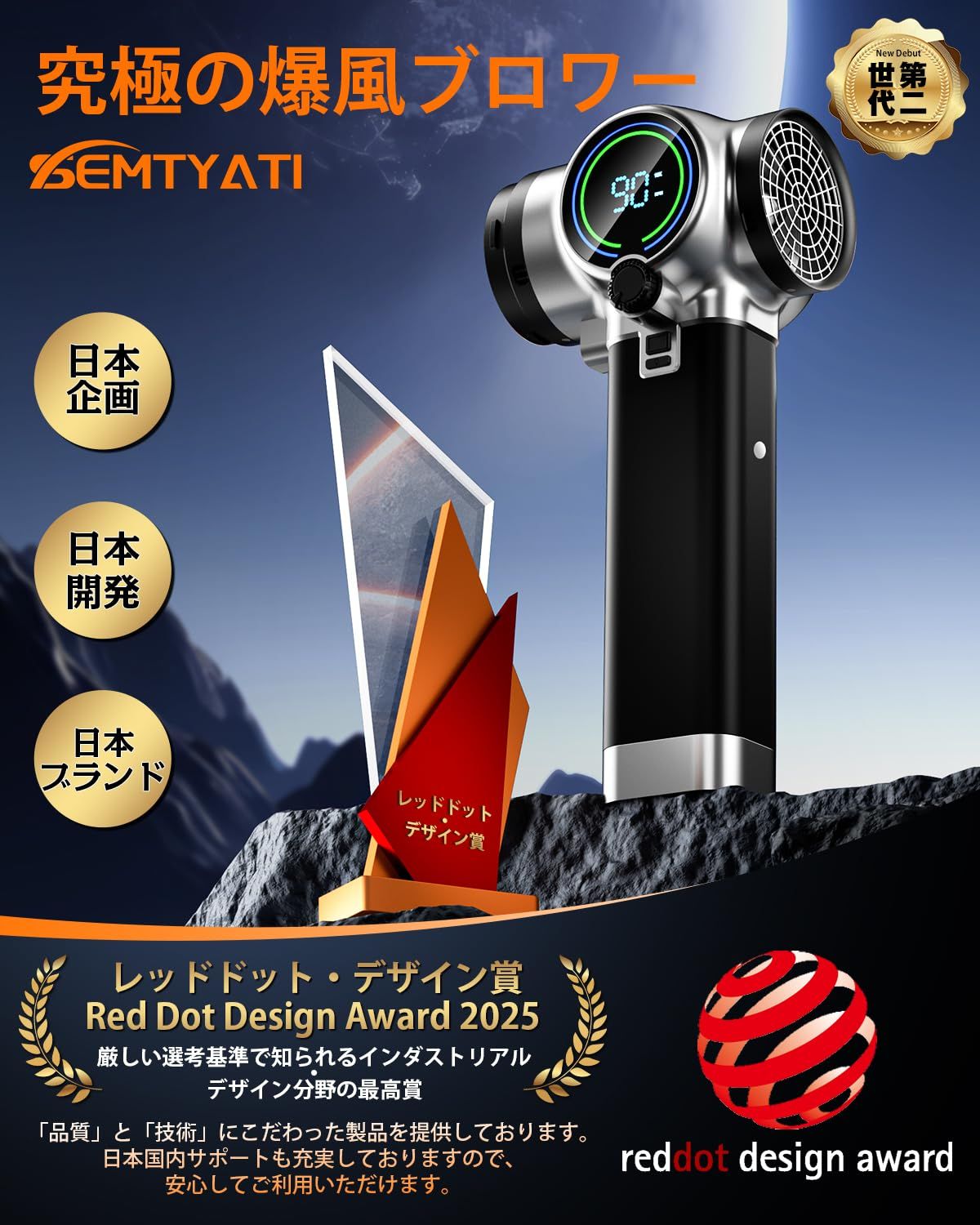 ブロワー 強力 洗車 Semtyait新登場プロ監修・2600g超強推力・245m/s 