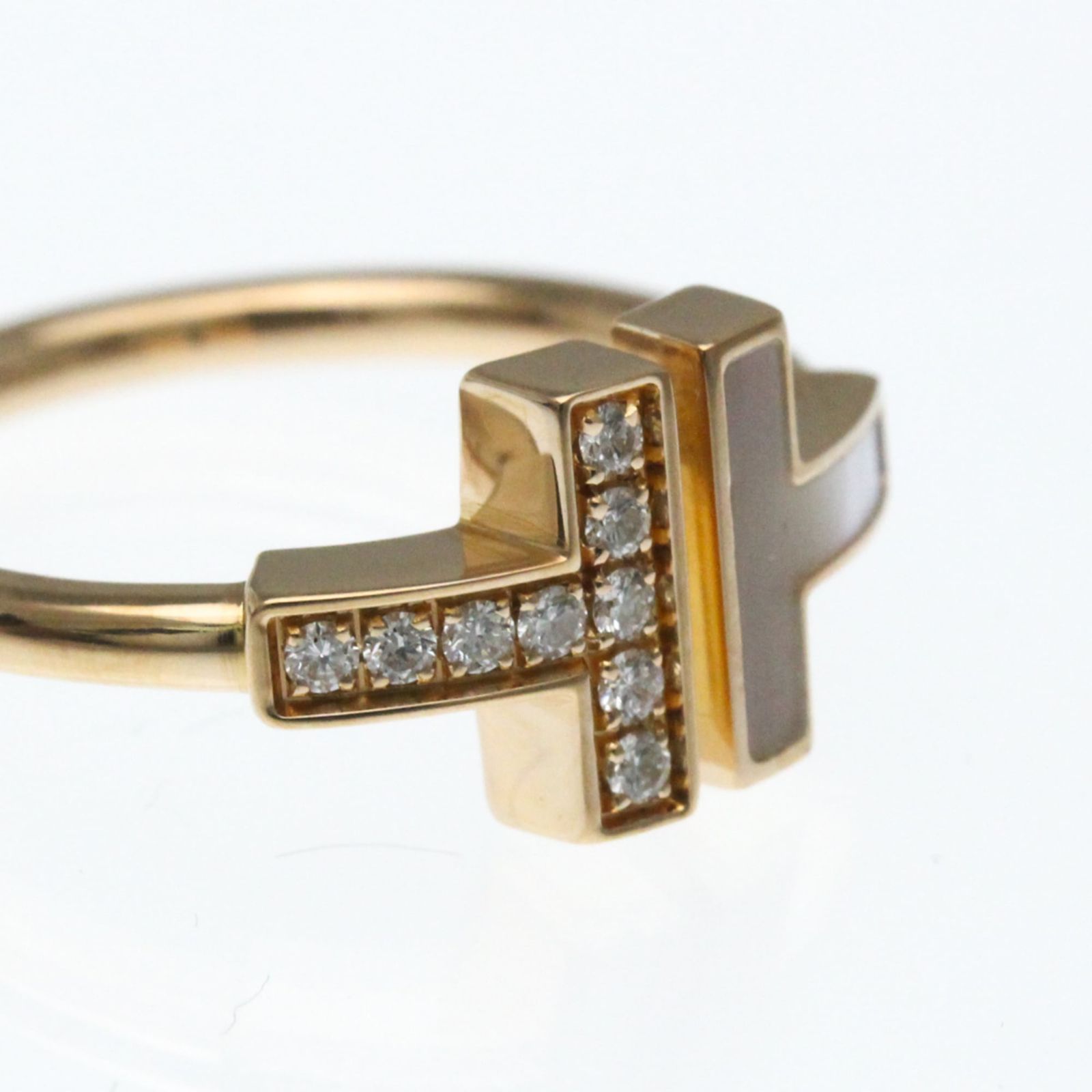 ティファニー(Tiffany) Tワイヤー リング K18ピンクゴールド(K18PG