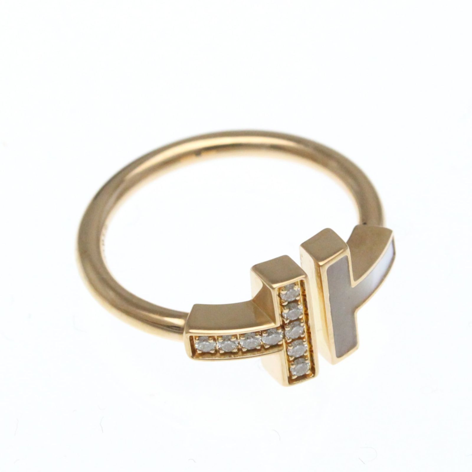 ティファニー(Tiffany) Tワイヤー リング K18ピンクゴールド(K18PG