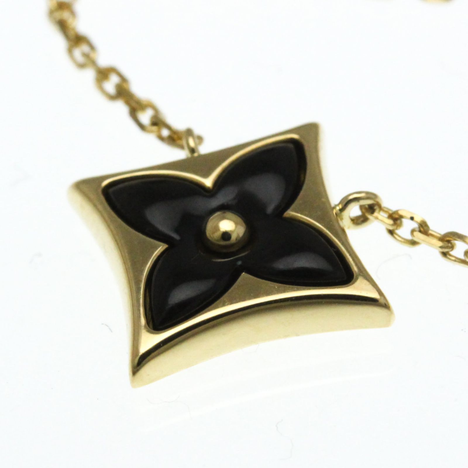 ルイヴィトン ネックレス ゴールド＆オニキス♡ダイヤモンド 日本橋三越購入✨️ ルイ・ヴィトン K18イエローゴールド ダイヤモンド,オニキス