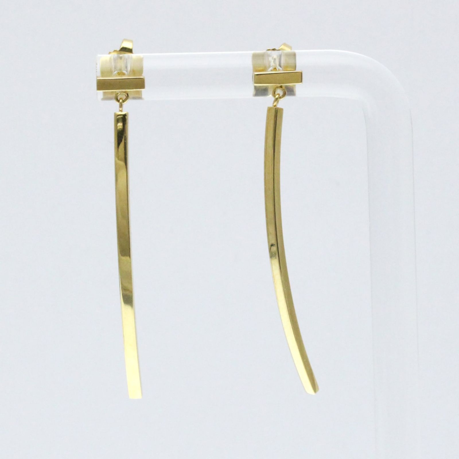 ティファニー Tiffany Tワイヤーバーピアス 無し K 18イエローゴールド 18 YG ドロップピアス ゴールド