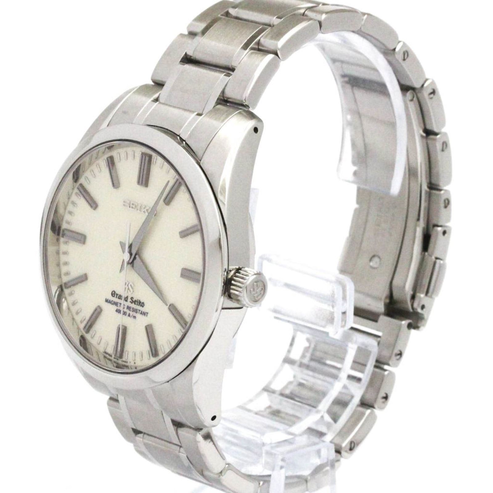 グランドセイコー GRAND SEIKO 強化耐磁 SBGX 039 ステンレススチール クォーツ メンズ 時計 9 F 61 0 AA 外装仕上げ済み