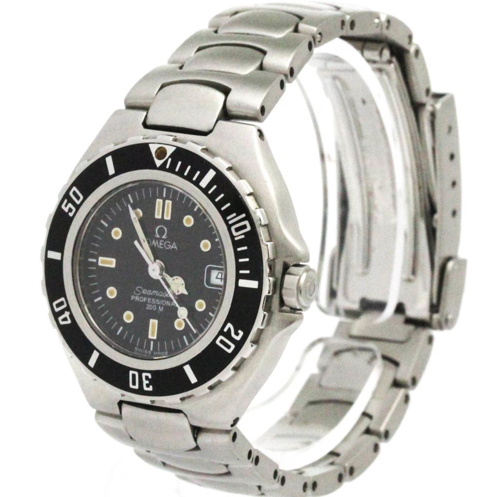 オメガ OMEGA シーマスター プロフェッショナル 200 M K 18 ゴールド ステンレススチール クォーツ レディース 時計 796.1041 外装仕上げ済み