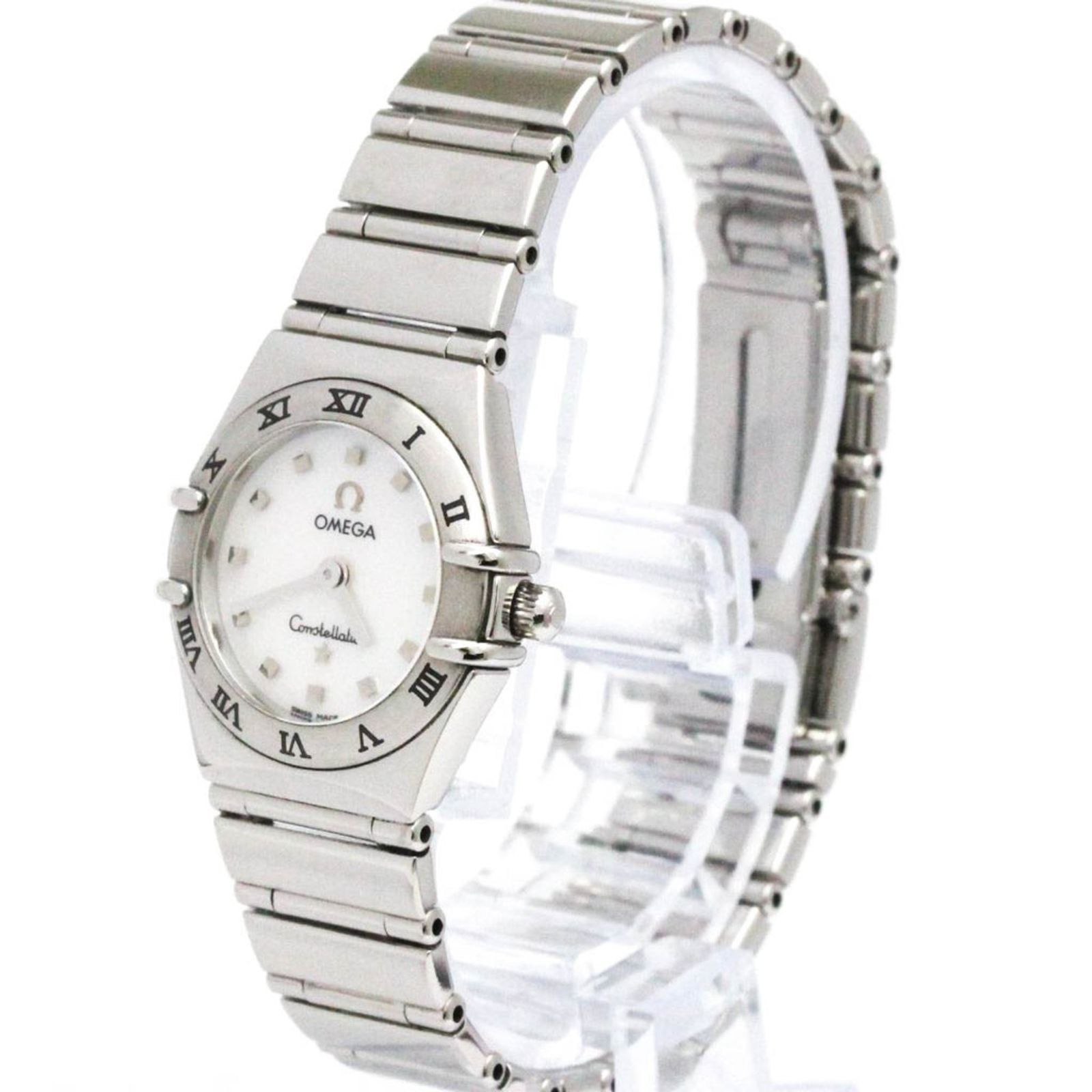 オメガ OMEGA コンステレーション ミニ マイチョイス シェル文字盤 ステンレススチール クォーツ レディース 時計 1561.71 外装仕上げ済み