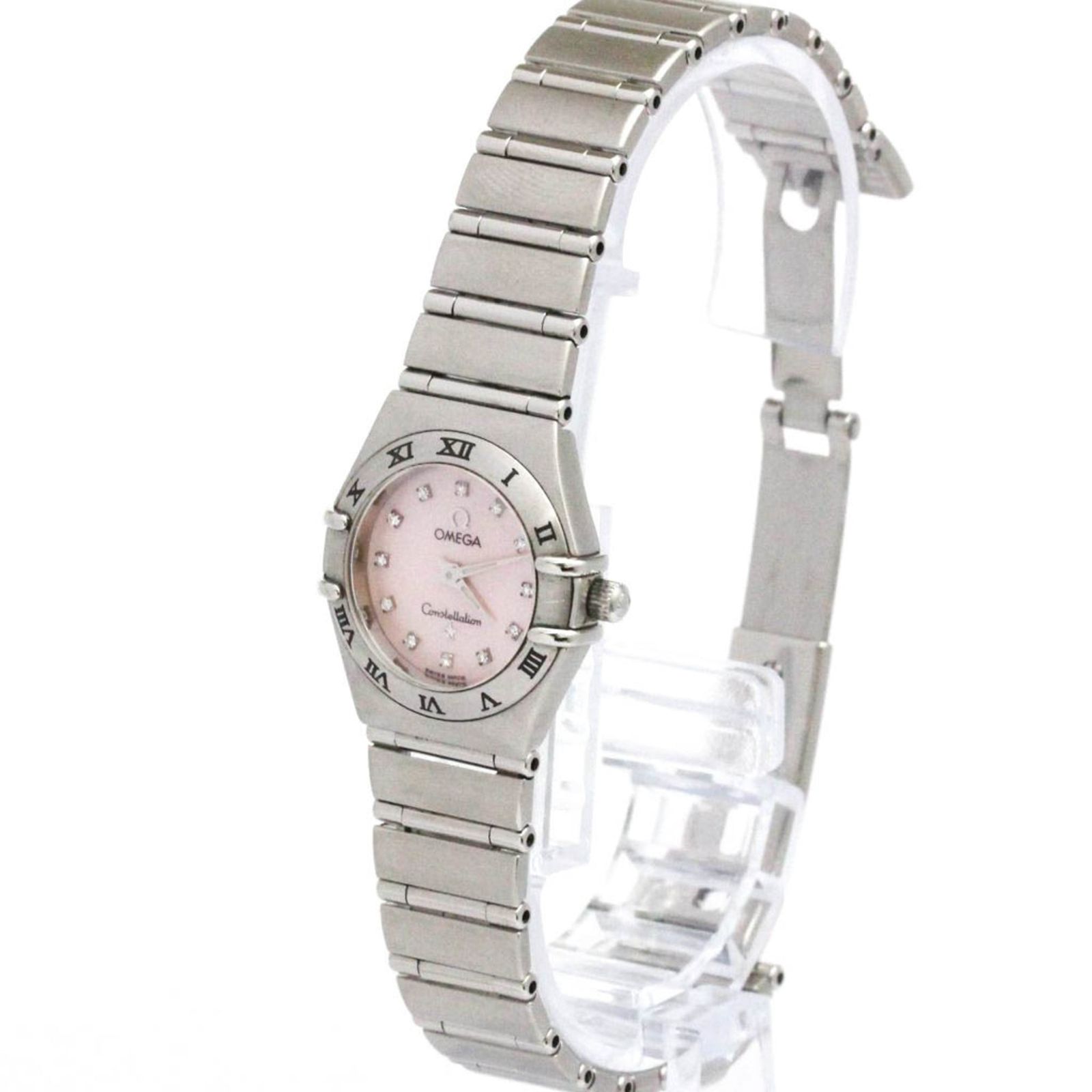 オメガ (OMEGA) コンステレーション ダイヤモンド ピンクシェル文字盤