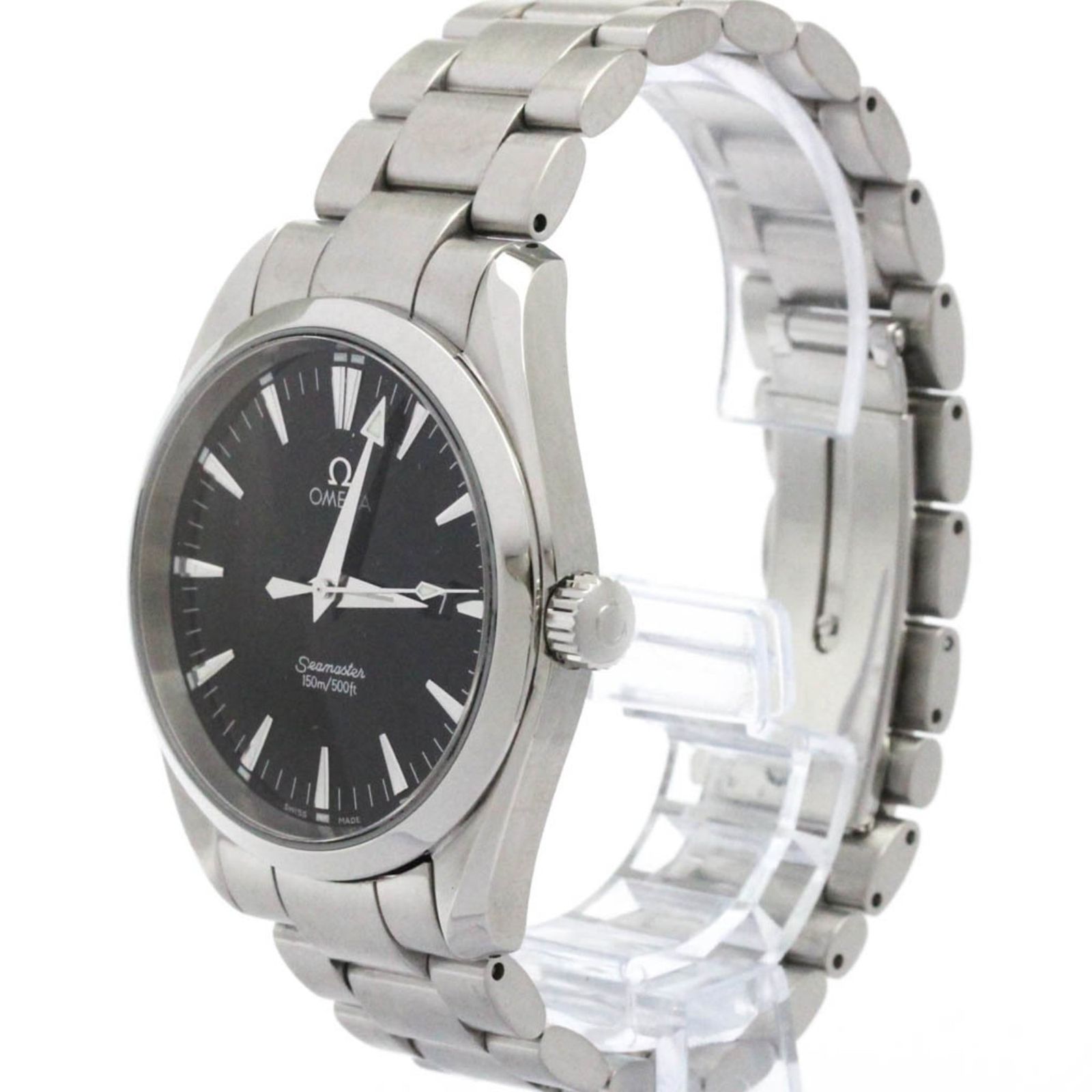 オメガ OMEGA シーマスター アクアテラ ステンレススチール レザー クォーツ メンズ 時計 2517 50 外装仕上げ済み