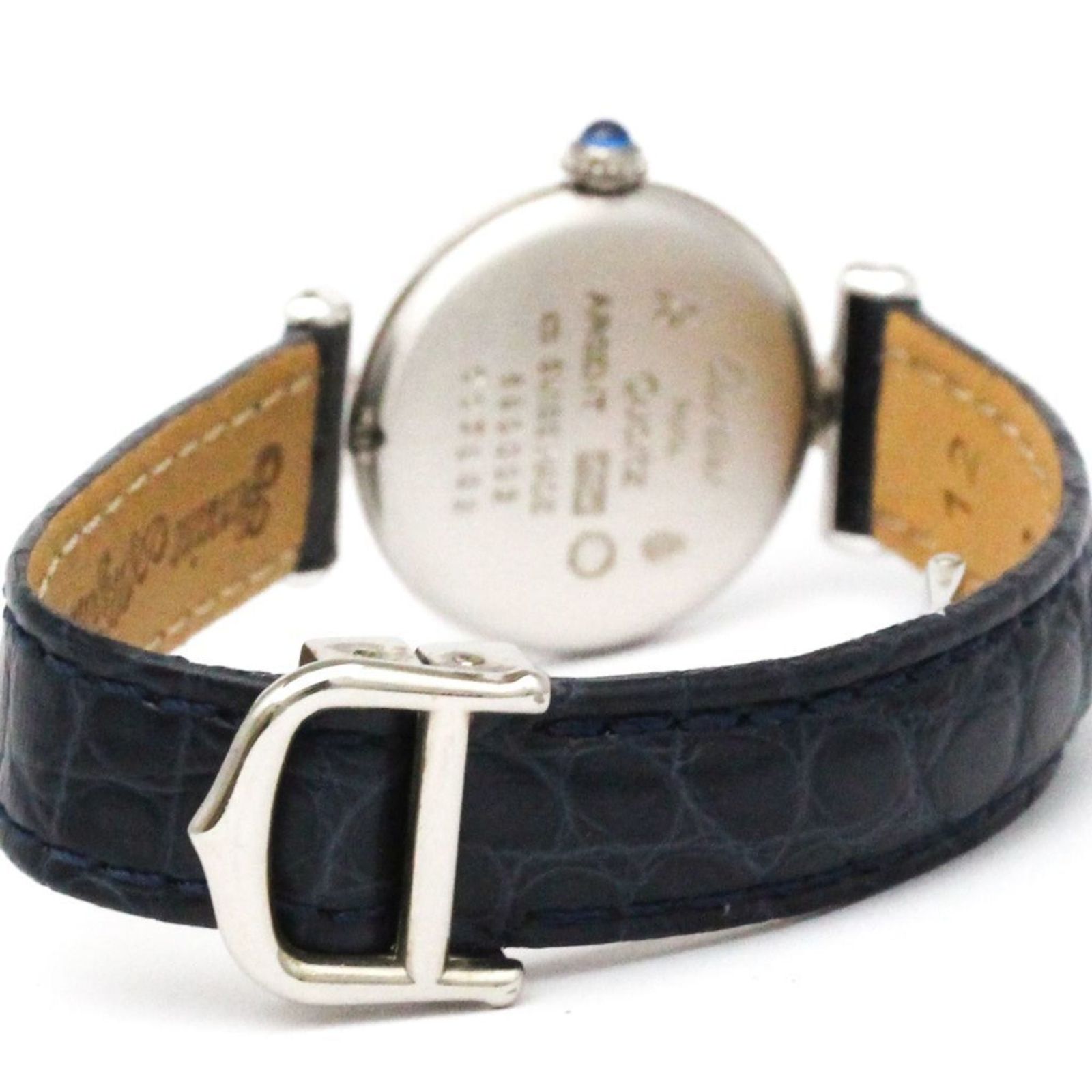 カルティエ (CARTIER) マストコリゼ シルバー 925 レザー クォーツ