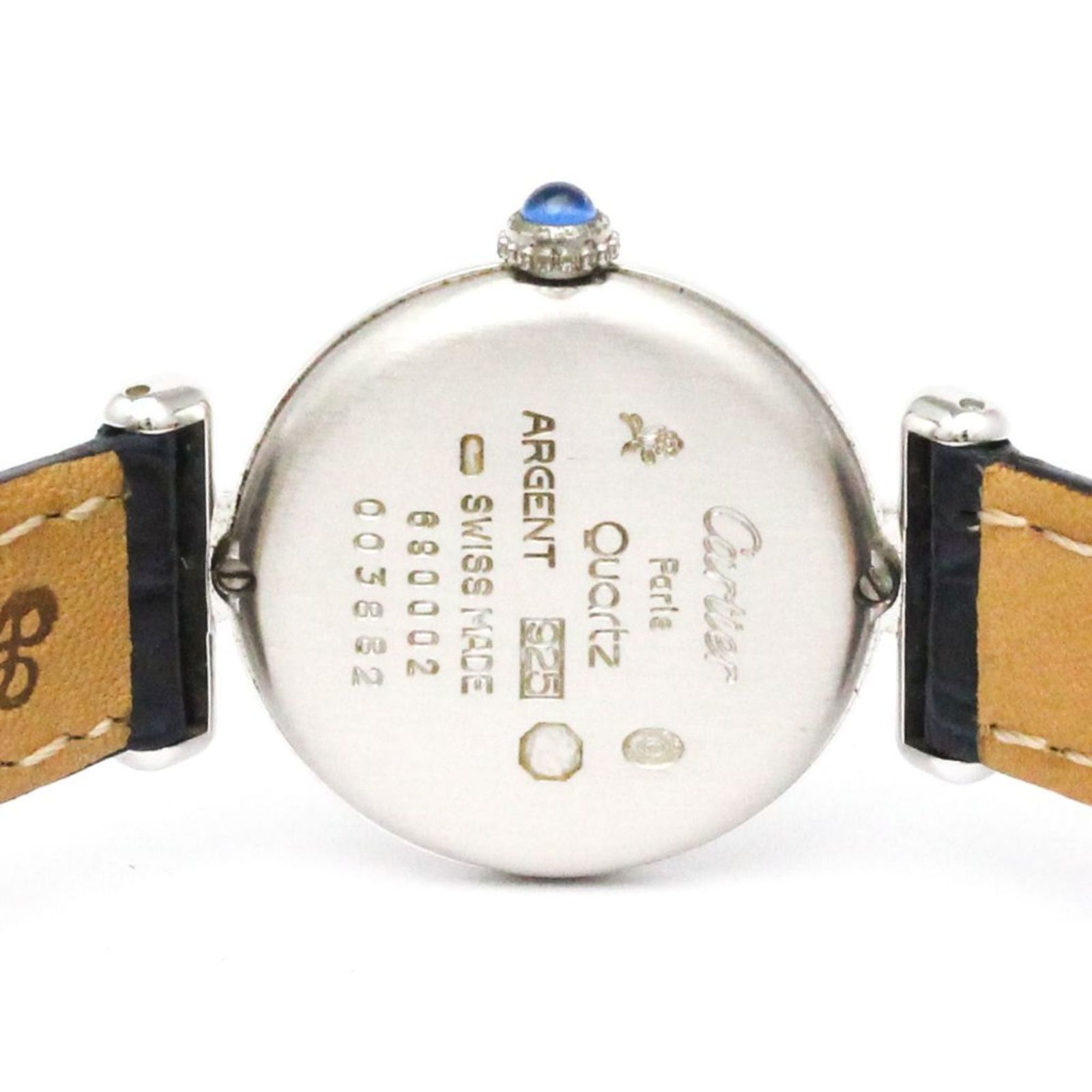 カルティエ (CARTIER) マストコリゼ シルバー 925 レザー クォーツ