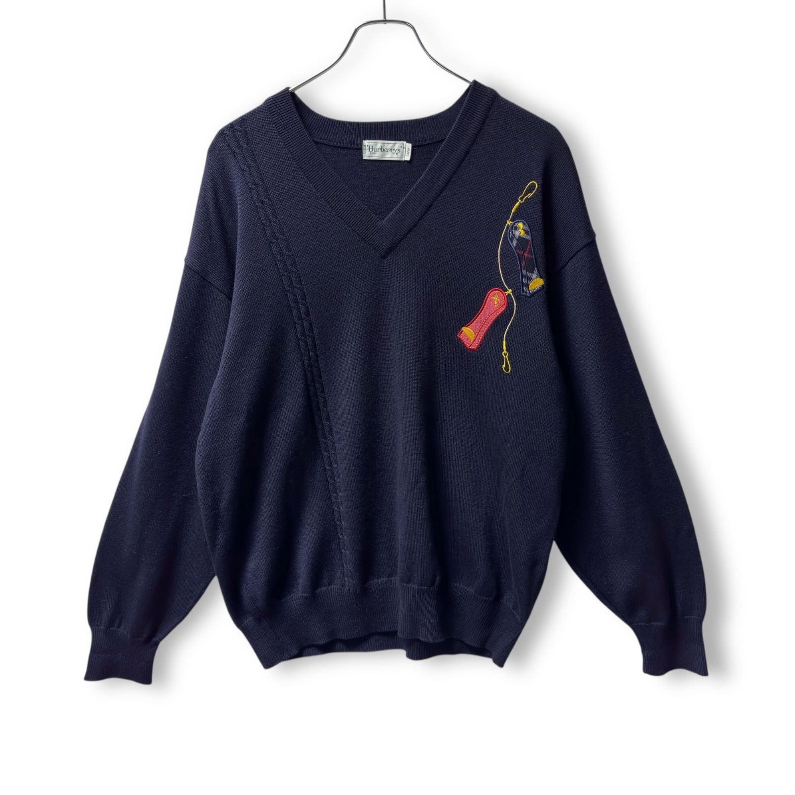 【希少✨BURBERRYS ヴィンテージ ネイビーブルゾン Lサイズ】 2201412113.jpeg?1710042078