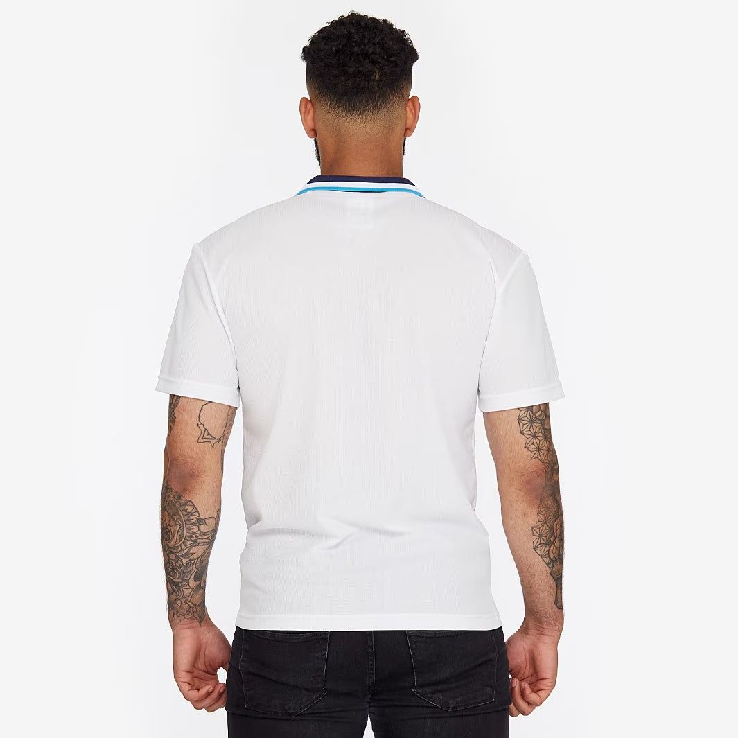 Score Draw レトロ イングランド代表 1996 欧州選手権 ホーム 半袖 ユニフォーム