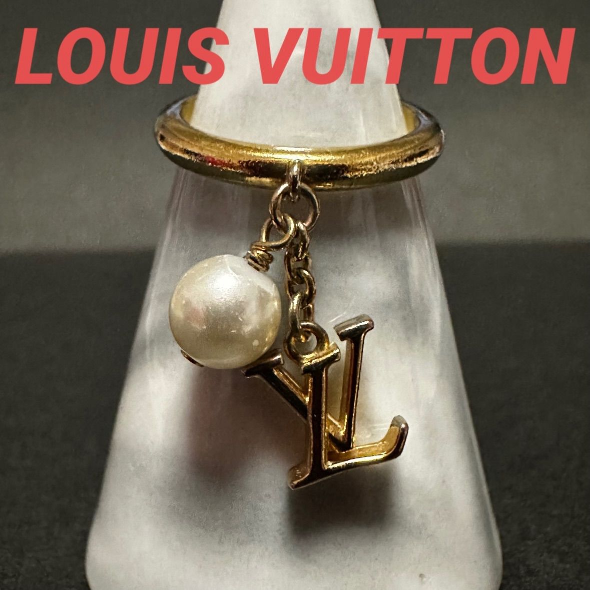 ルイヴィトン リング　指輪　リング　ルイザ　パール ルイヴィトン LOUIS VUITTON 指輪 リングリングLV アイコニック ルイザ