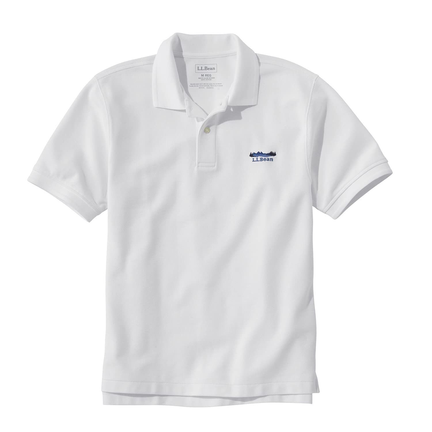 商品 L Bean エルエルビーン メンズ ダブル エル ポロシャツ 半袖 カタディン ロゴの刺繍入り ジャパン フィット