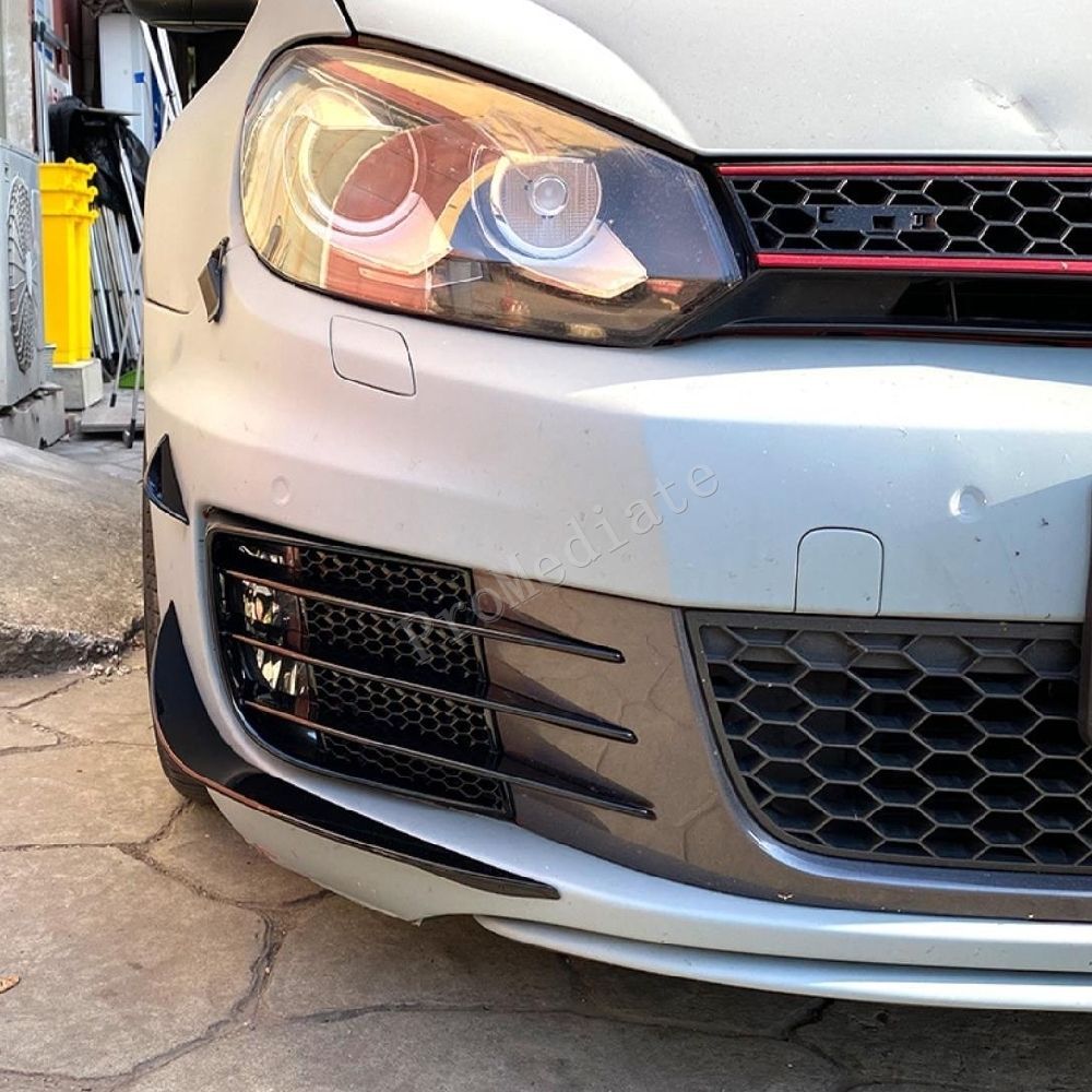 ピアノブラック VW ゴルフ MK6 GTI / GTD フロントグリル エアロフィン