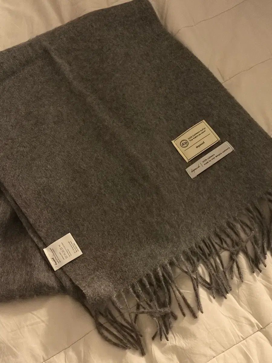 ディパウンド カシミア マフラー グレー