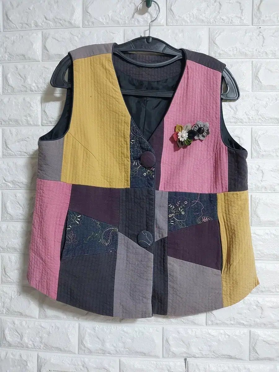 パッチワーク キルティング ベスト ジャケット66반 - メルカリ