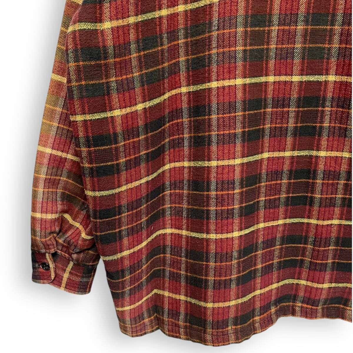 M25132/ STUSSY ステューシー USA製 90s 白タグ チェック キルティング 