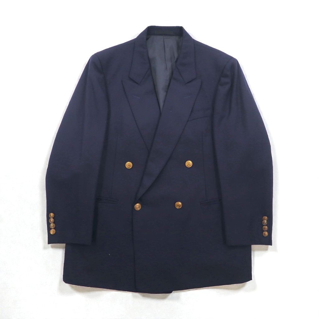 BURBERRY 80年代 日本製 ピークドラペル ダブルブレスト セットアップ