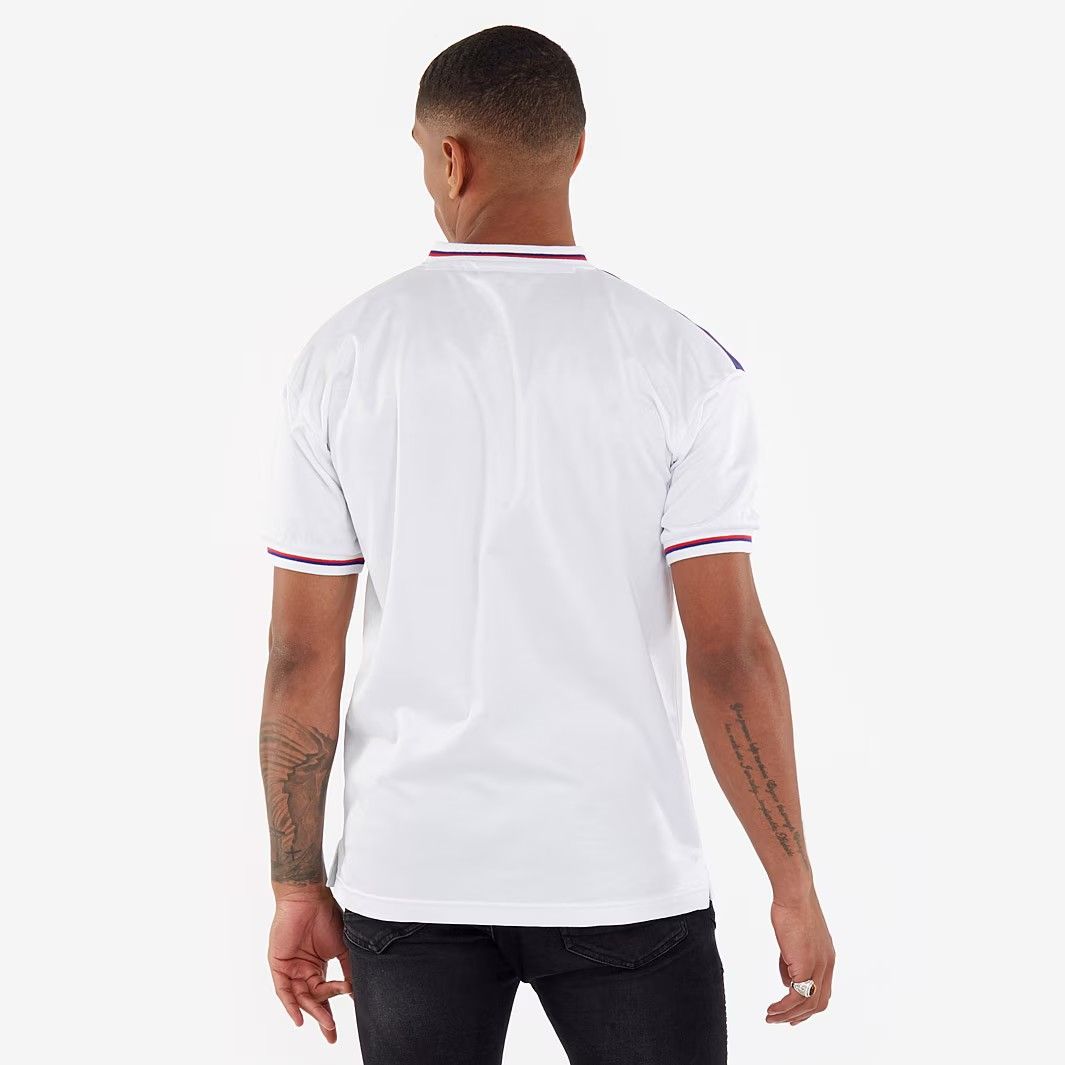 Score Draw レトロ イングランド代表 1982 W杯 ホーム 半袖 ユニフォーム 白