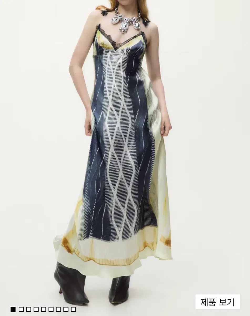 H M グレンマーティン サテン ドレス