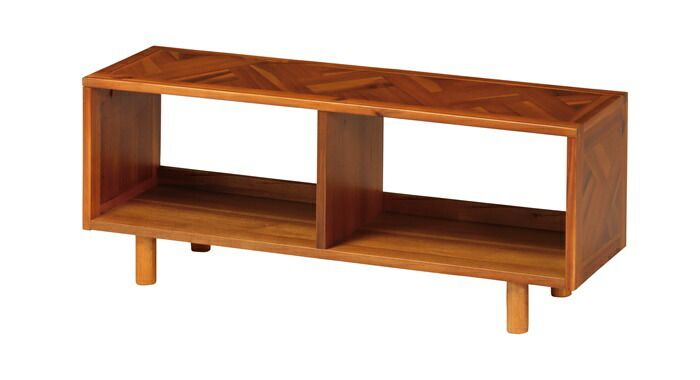  TVボード テレビ台 ローボード 幅100 テレビラック ヘリンボーン柄 寄木柄 天然木 北欧風 アンティーク風 おしゃれ モダン テレビ台 テレビボード 家具