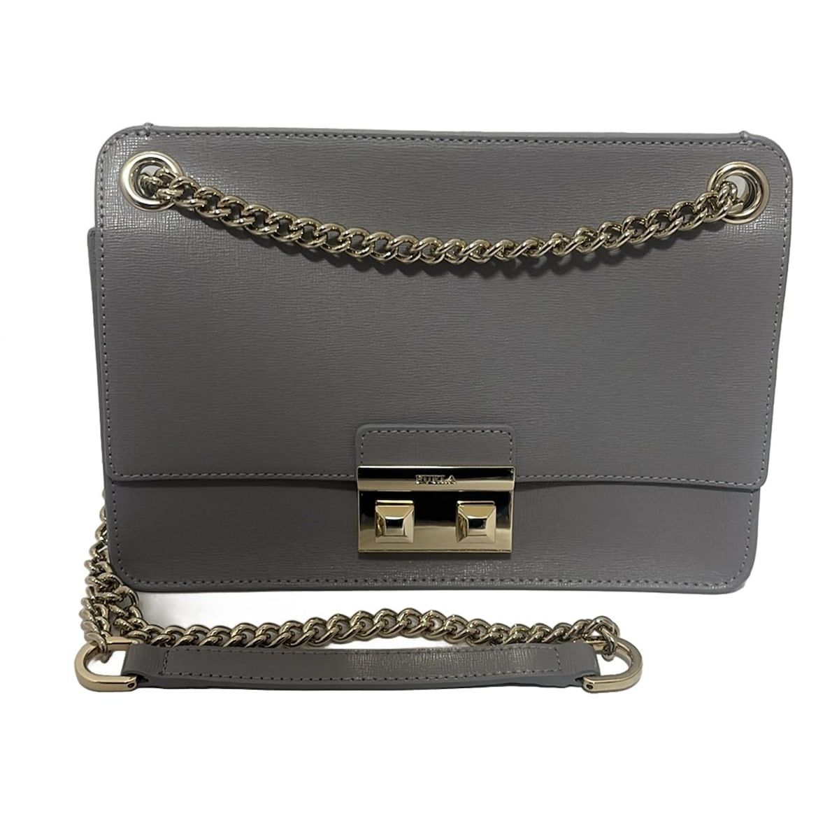 FURLA(フルラ) ショルダーバッグ ベラ グレー チェーンショルダー レザー FURLA(フルラ) ショルダーバッグ ベラ グレー チェーンショルダー