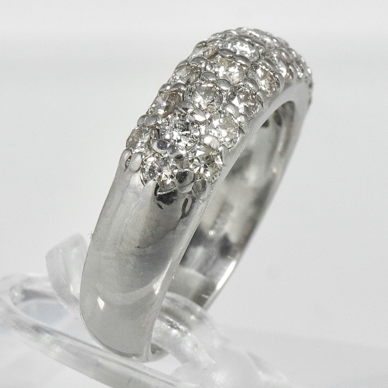 ダイヤ パヴェリング ダイヤモンド 指輪 D1.00ctプラチナ 指輪 1ct 