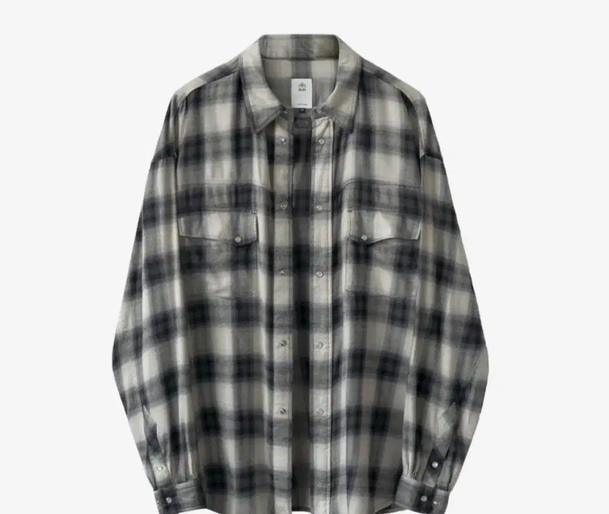 ポリテルー ルーズド CHECK ウェスタン エクリュ シャツ 4