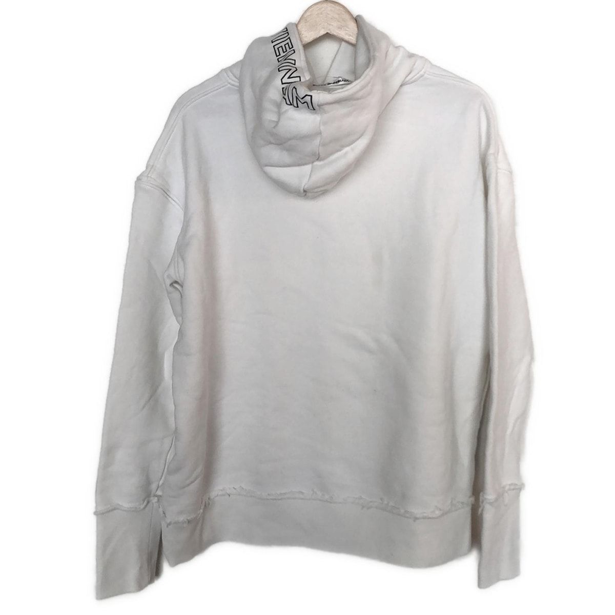 TAM ヴィヴィアンタム パーカー サイズ38 M レディース - 白×黒 長袖 ダメージ加工