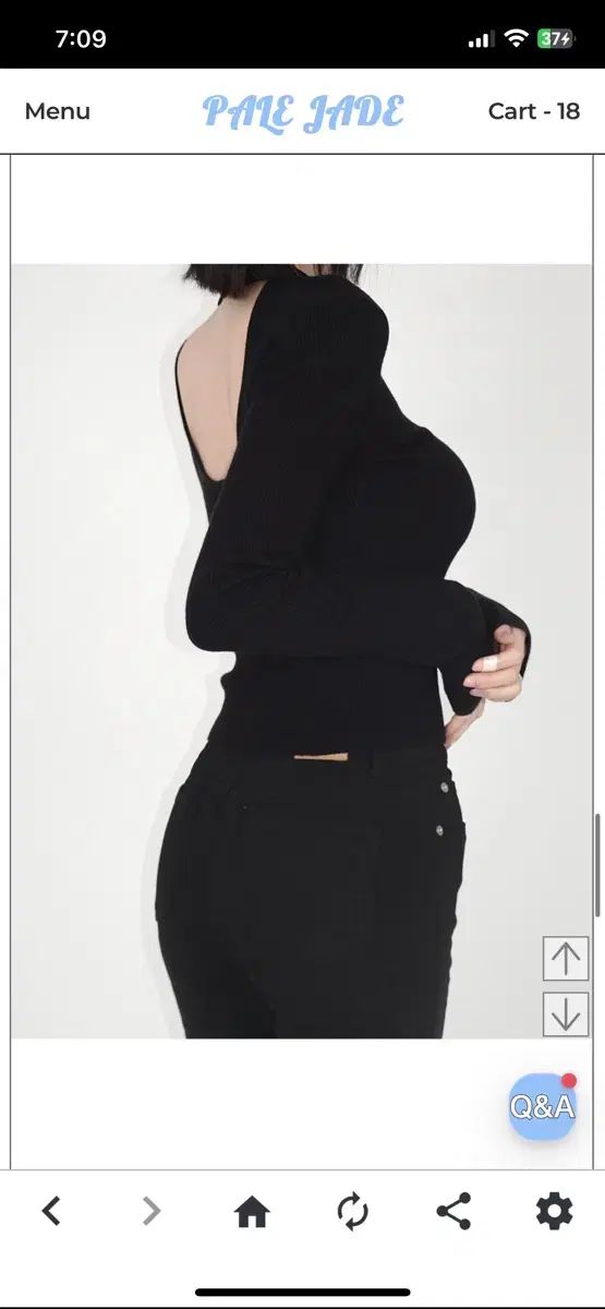 PALE JADE ペイルジェイド スリット ニット 前後ろ着用 グレー 長袖 ニット セーター トップス