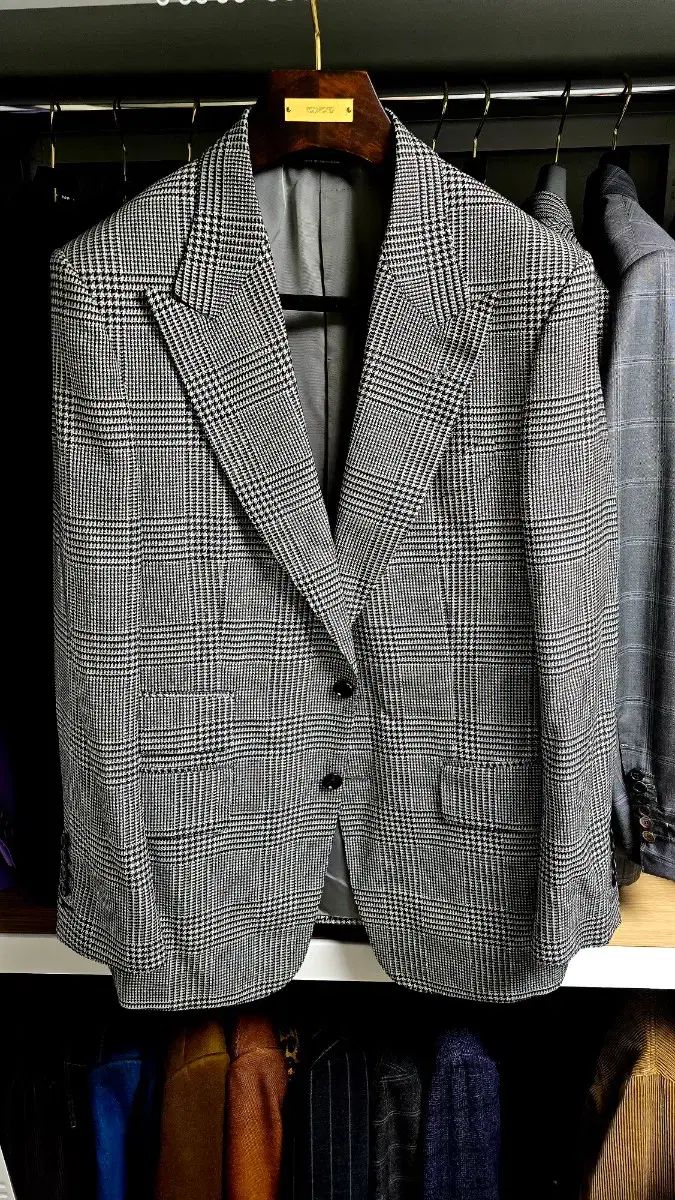 名作イチオシ TOM FORD トムフォード プリンスホエール CHECKER シェルトン スーツ ブレーザー ジャケット
