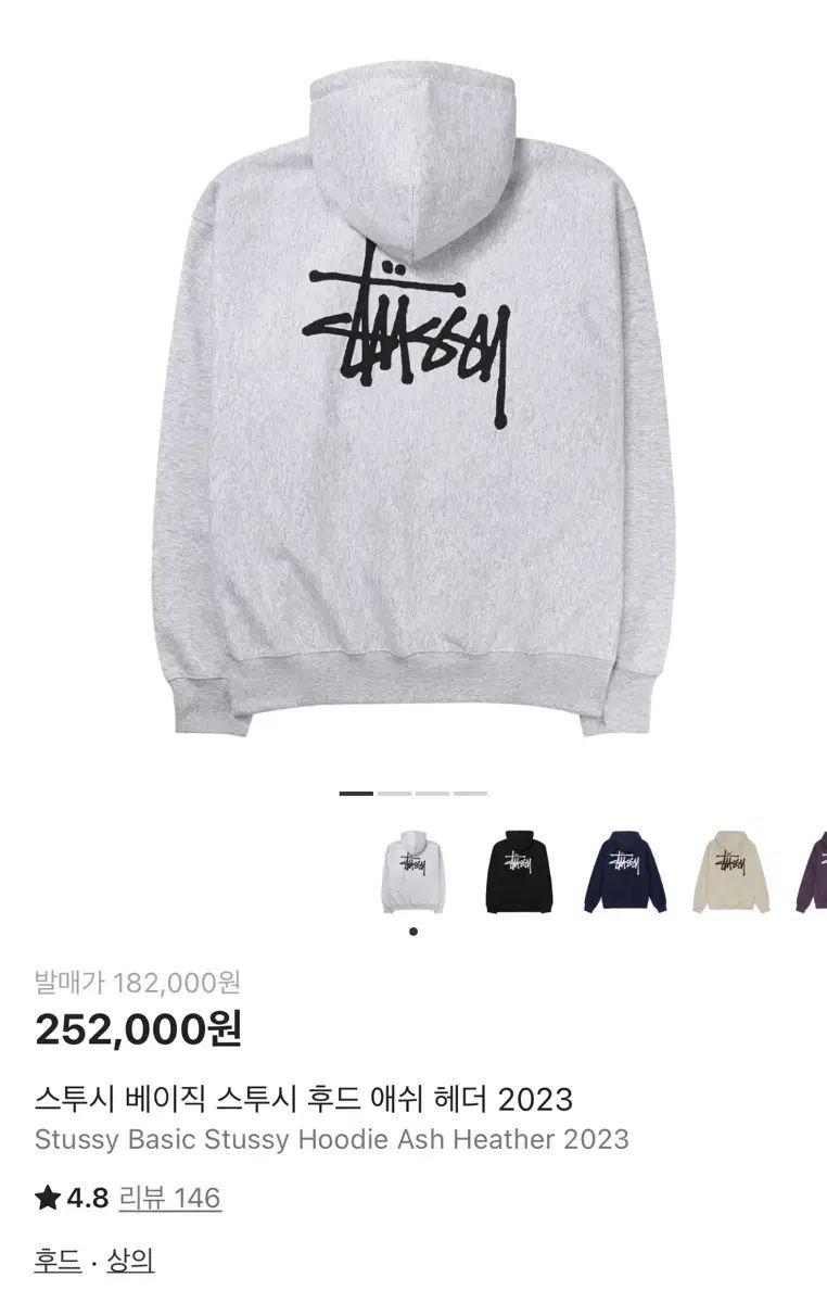 白 ス トゥーシー パーカー 極美品 STUSSY ステューシー パーカー