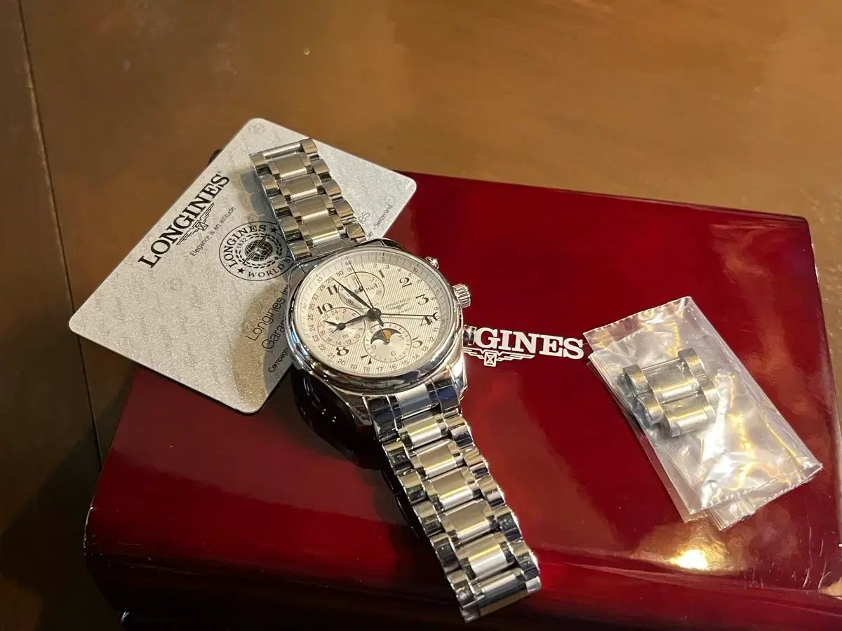 LONGINES ロンジン マスター ムーンフェイズ クロノ オート フルセット