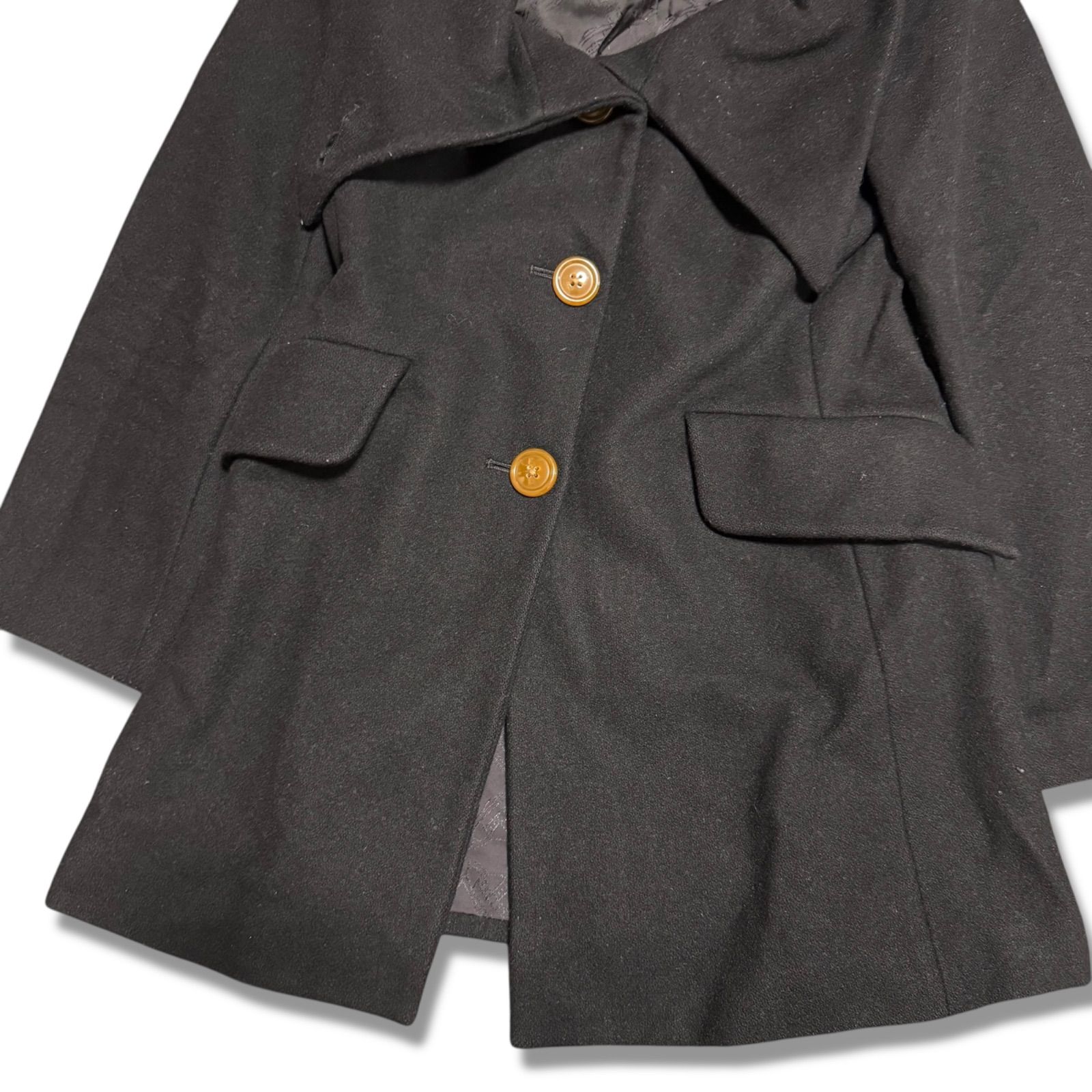 ヴィヴィアンウエストウッド レッドレーベル 変形 フード付き 黒色 コート 中古・古着通販】Vivienne Westwood RED LABEL (ヴィヴィアンウエスト